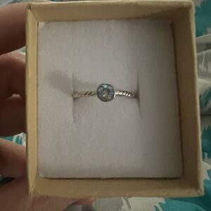 Elegant Silver and Gold-Toned Women's Ring